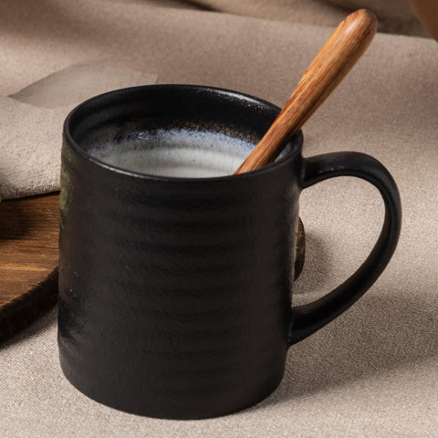 TaoTaojarvie matte glaze ceramic mug with unique finish.