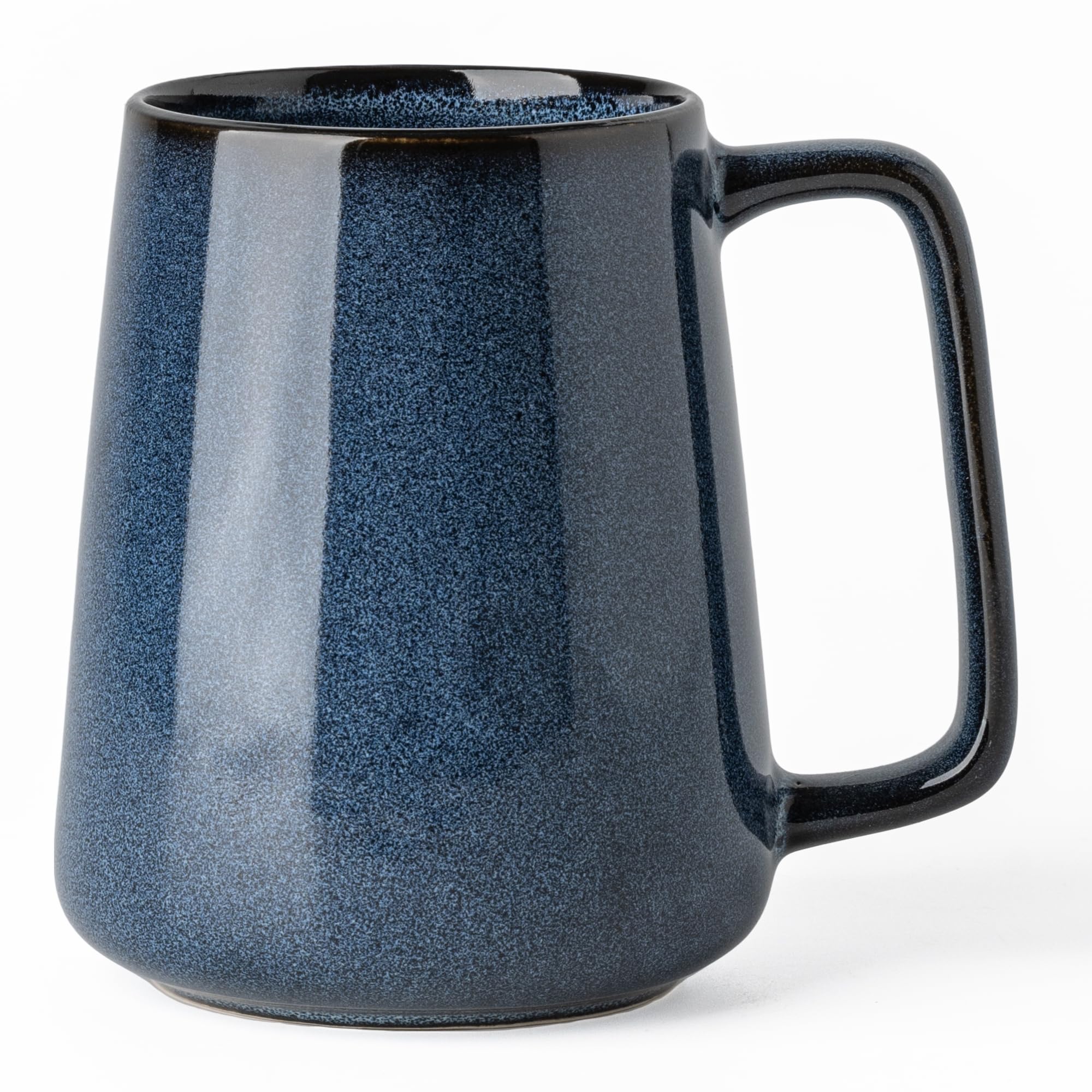 TaoTaojarvie starry blue mug front view shows 24 oz capacity for daily coffee.