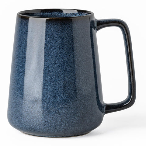 TaoTaojarvie starry blue mug front view shows 24 oz capacity for daily coffee.