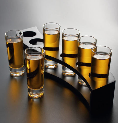 TAOUNOA 2oz tall shot glasses with elegant proportions.