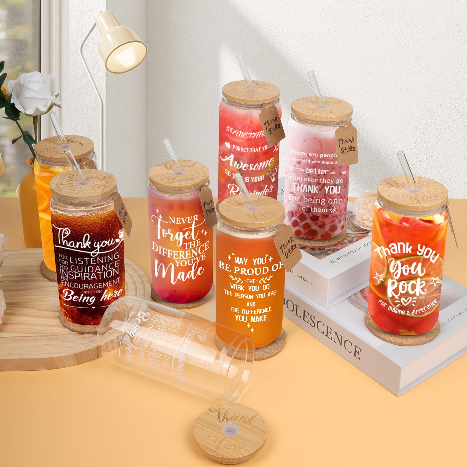 TAOZIM coasters protect surfaces and match 16 oz cups