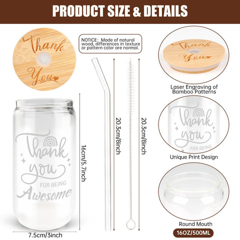 TAOZIM glass straws 8-pack enhance sipping experience and reduce plastic