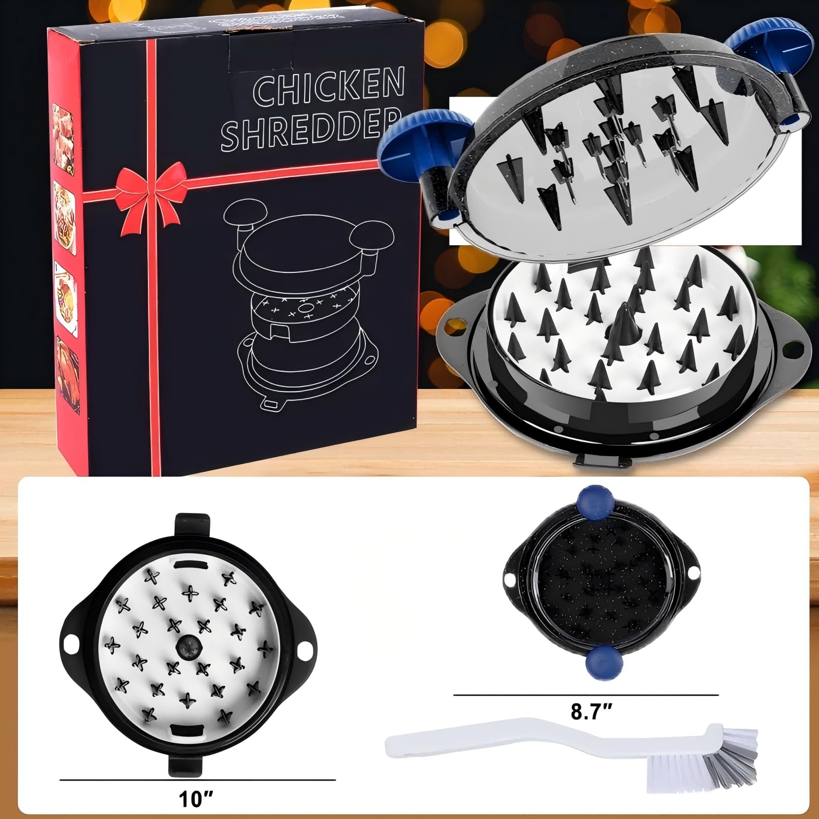 TAREG Chicken Shredder Tool Twist Pro handles chicken, pork, and beef for versatile dishes