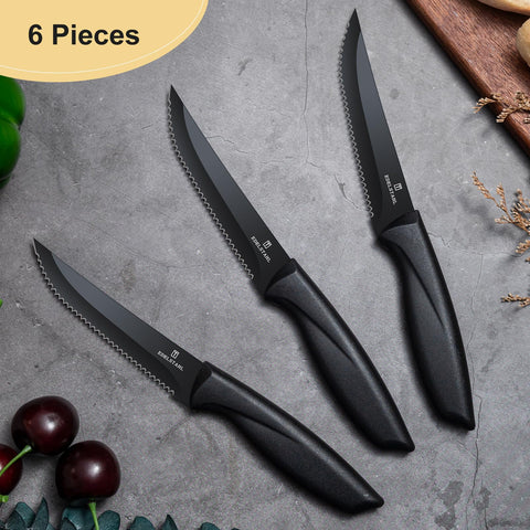Targzier dishwasher-safe steak knives simplify cleanup after family dinners