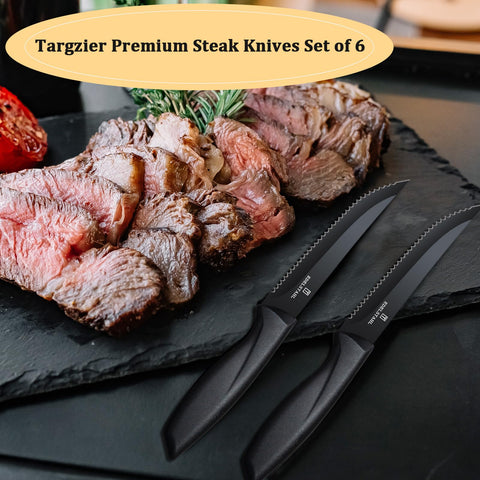 Targzier gift-ready steak knife set ideal for weddings and celebrations