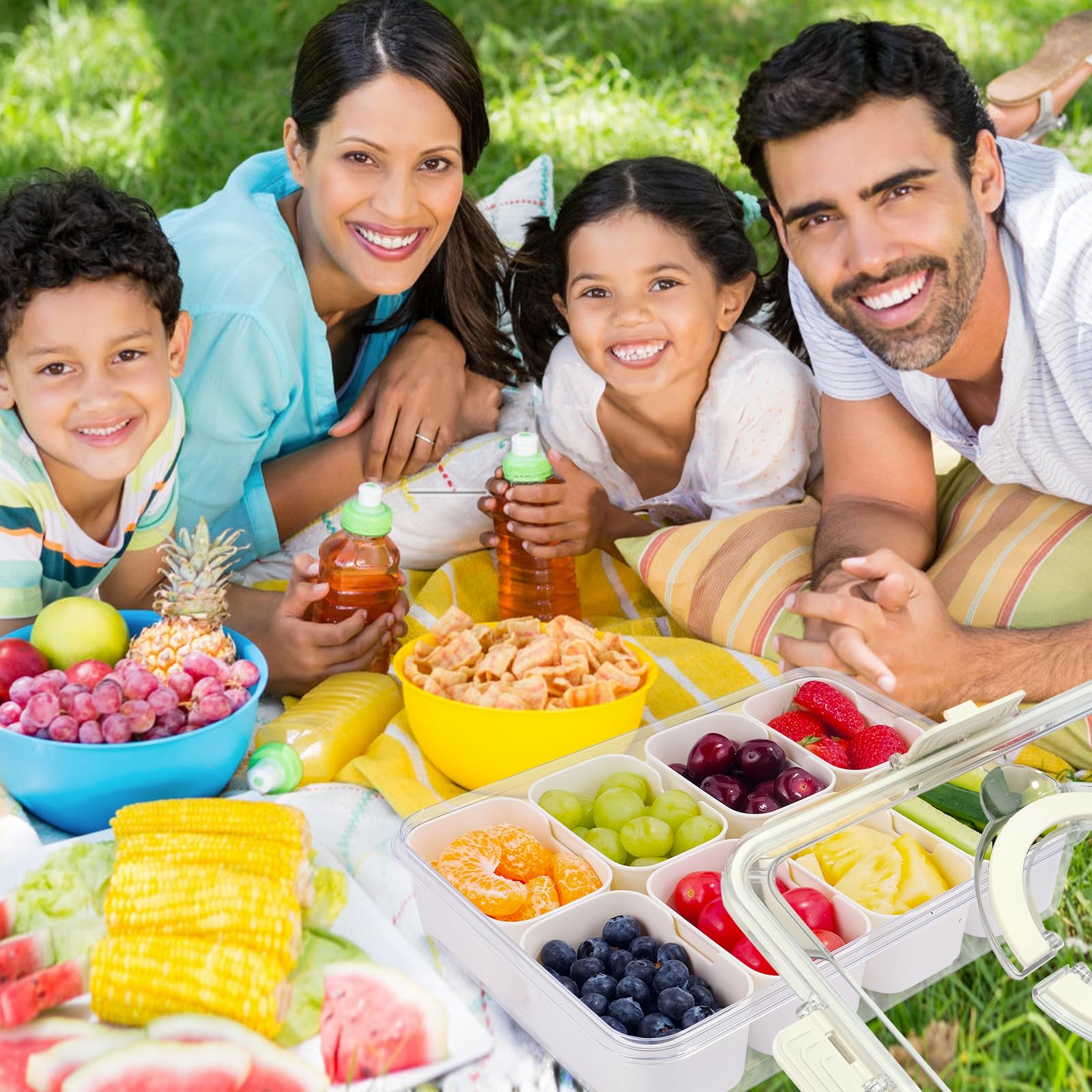 TAROSE Snackle Box ideal for fridge vegetables and fruit storage.