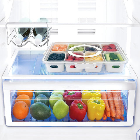 TAROSE Snackle Box removable dividers adjust compartment layout.