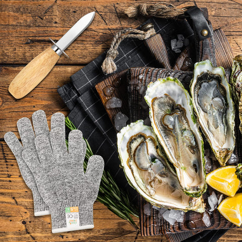 Tarpop kitchen scene showing practical oyster shell shucking in home cooking