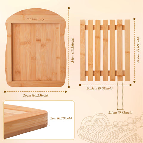 Tarunmo bamboo cutting board lightweight, easy to handle during prep and serving.