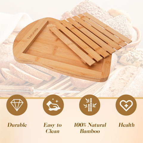 Tarunmo loaf-shaped design adds style while delivering a sturdy cutting surface.