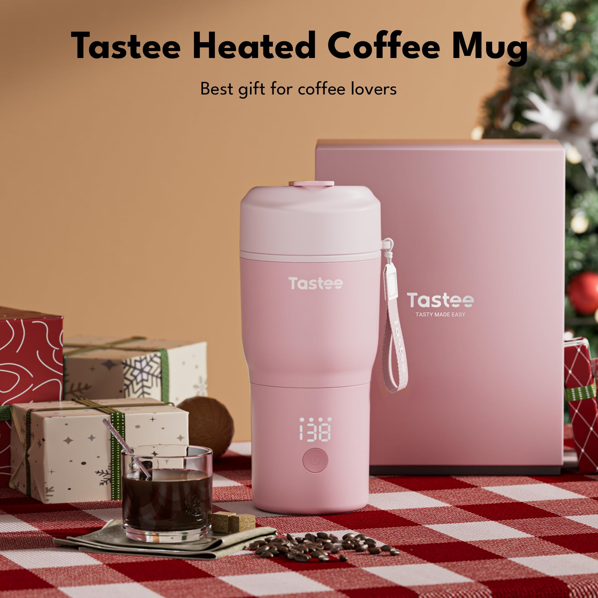 Tastee heated mug compact travel companion for car office and outdoor adventures