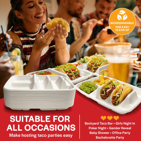 Tasty Taco 6-inch shell compatibility ensures versatile meal setup.