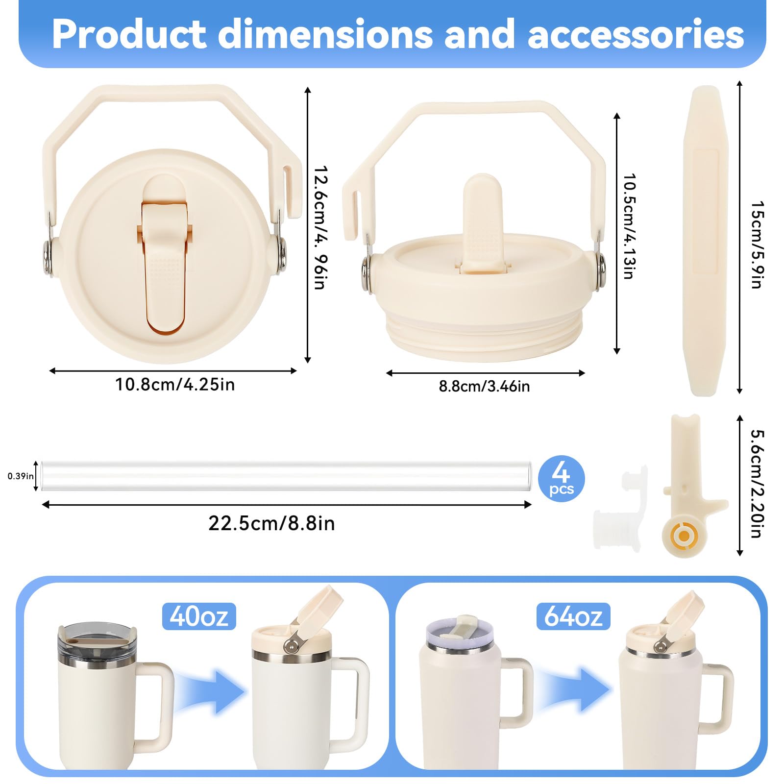 Tatamy folding straw spout close-up highlights convenient sipping.