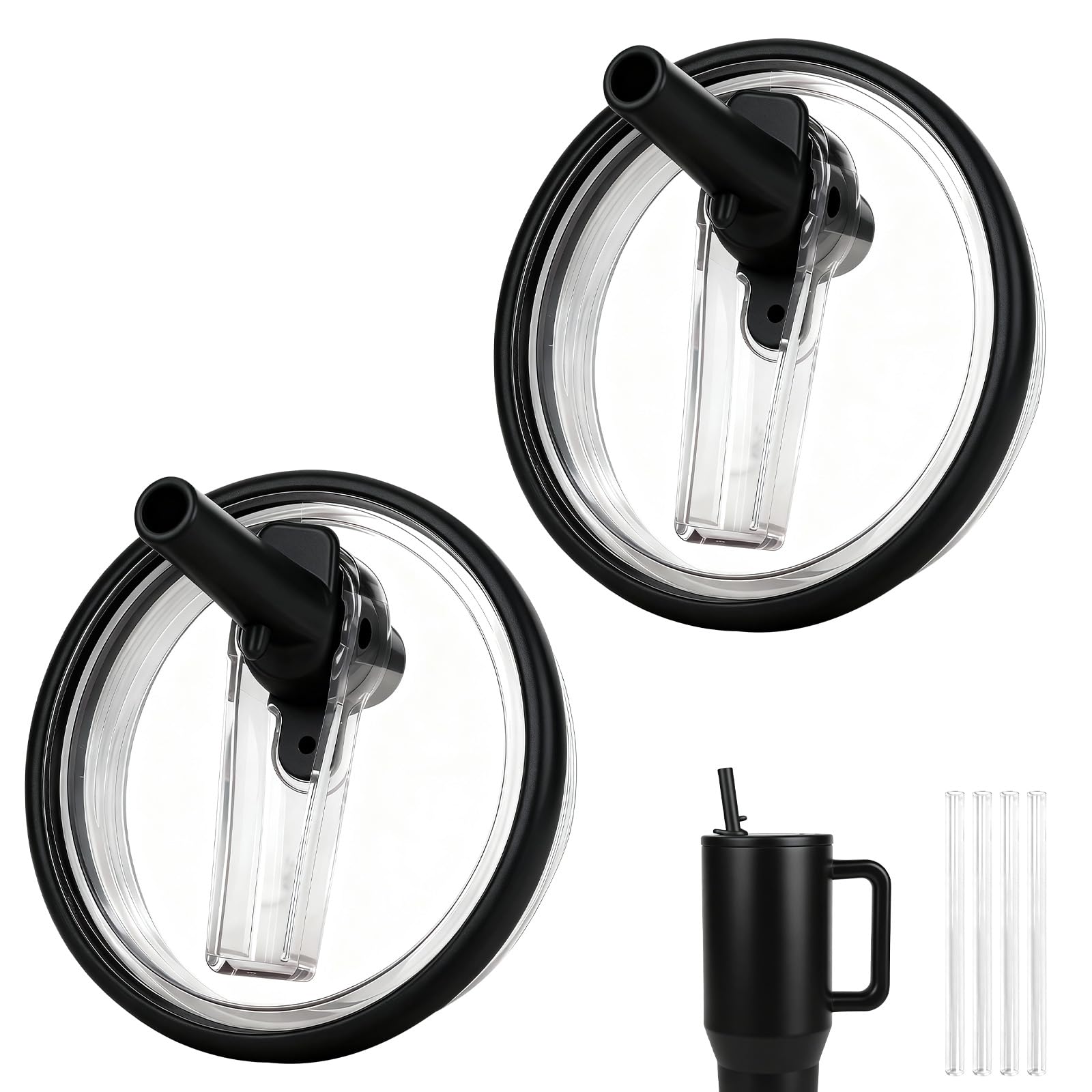 Tatamy HydroJug 40oz flip lid close-up showing leak-proof seal for spill-free travel