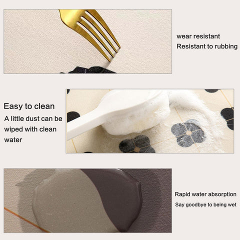 Tatibana dish drying mat provides countertop protection for appliances