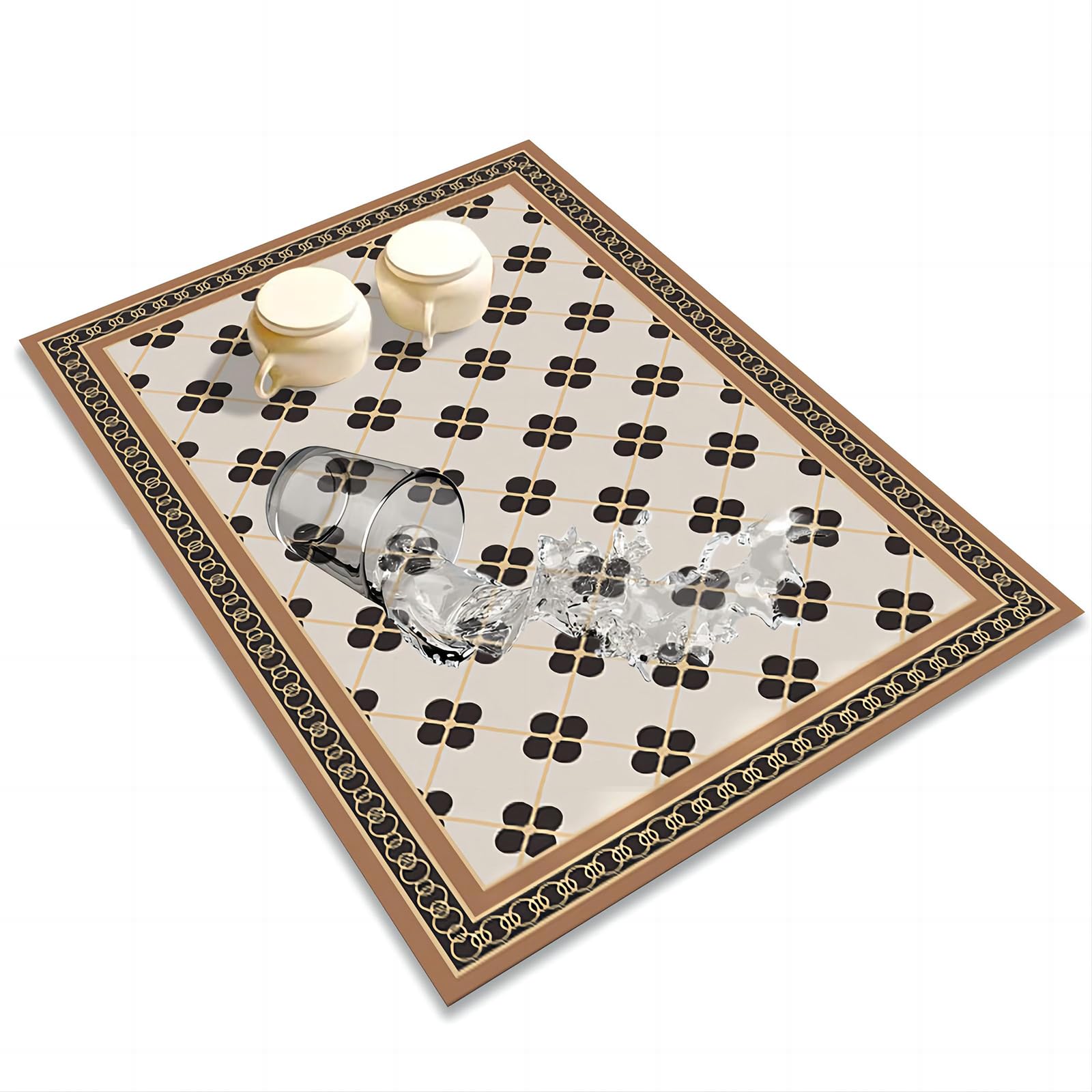 Tatibana dish drying mat demonstrates quick-dry under rack