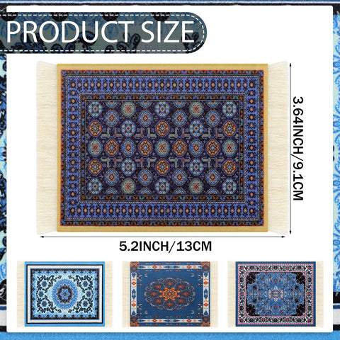 Tatuo carpet coasters fringed edges; velvet top and non-slip base