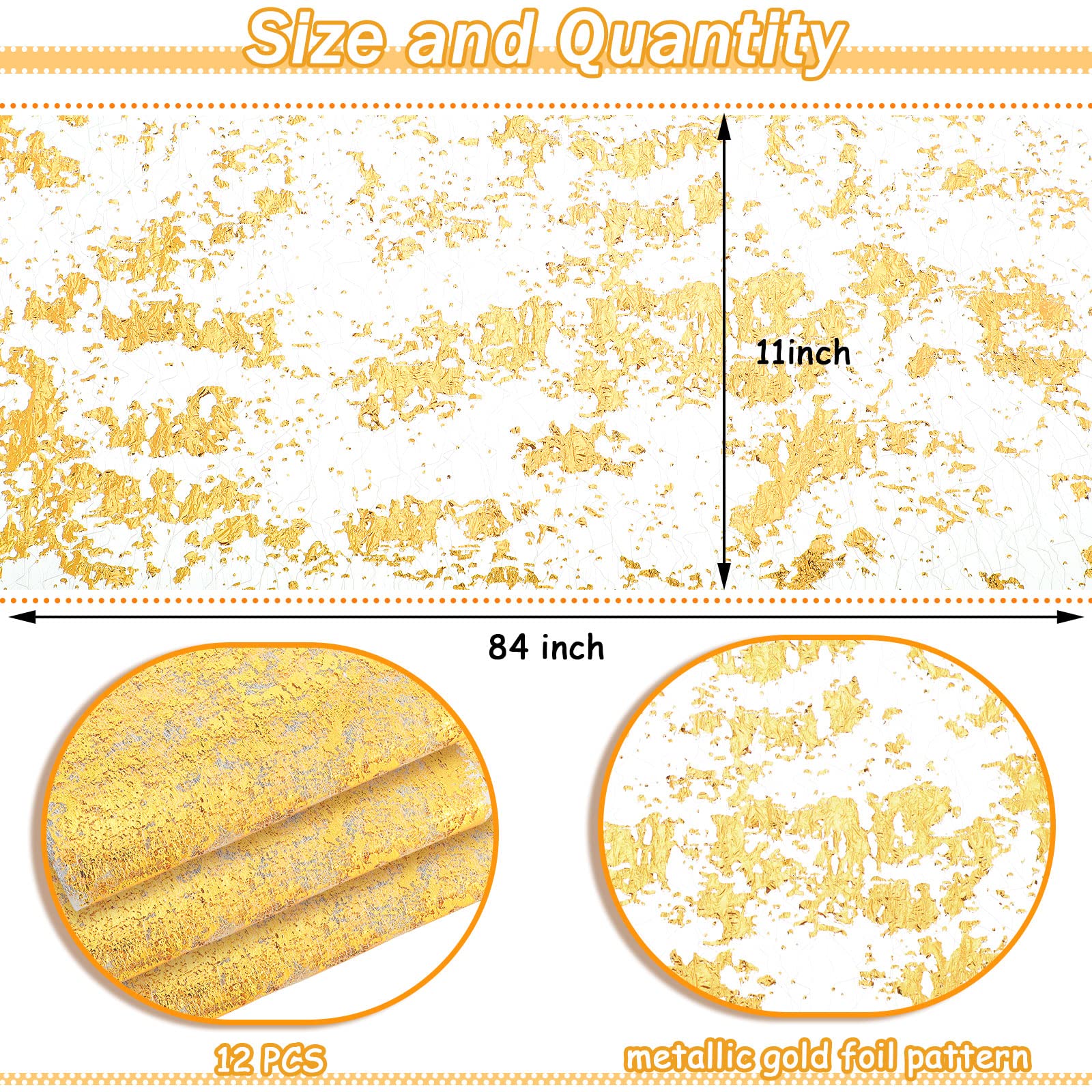 Tatuo gold table runner bulk pack of 12 ready for event setup.