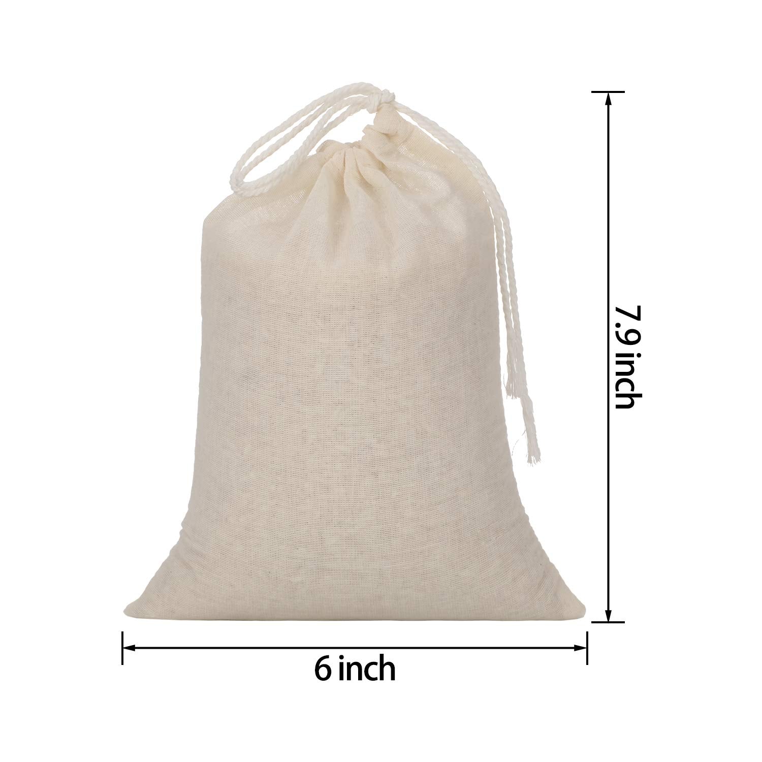 Tatuo natural cotton bread bags for homemade loaves