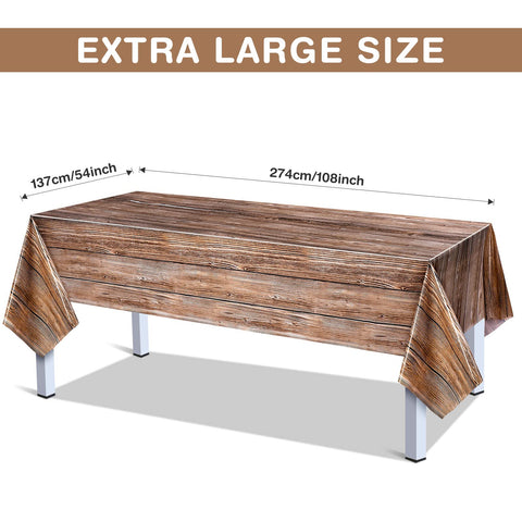 Tatuo rustic tablecloth for western-themed party décor and warmth.