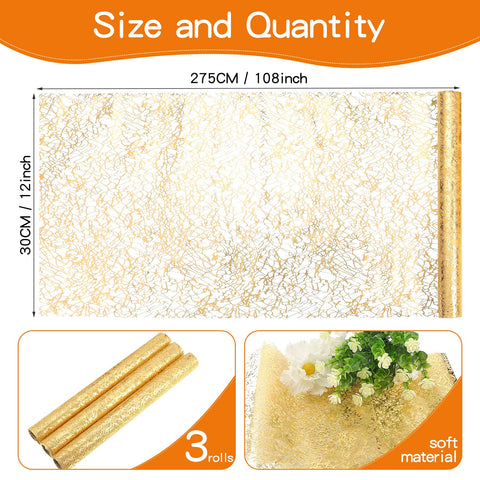 Tatuo wedding decor gold runner complements elegant dinner setup