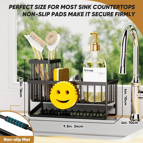 Taugast 304 stainless steel rustproof sink organizer resists moisture