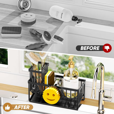 Taugast non-slip bottom keeps the organizer steady on countertops