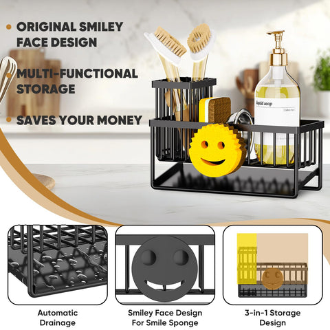 Taugast removable brush holder keeps dish brushes tidy and accessible