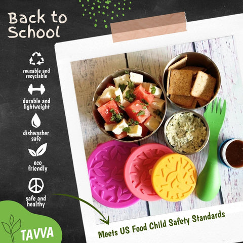 TAVVA 7oz snack container for dips and sauces with sealed lid