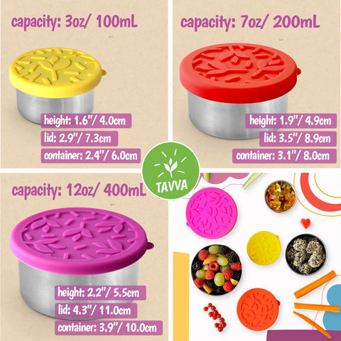 TAVVA 7oz snack container for snacks on the go