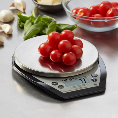 Taylor 1020NFS displays digital readout for precise portion control.