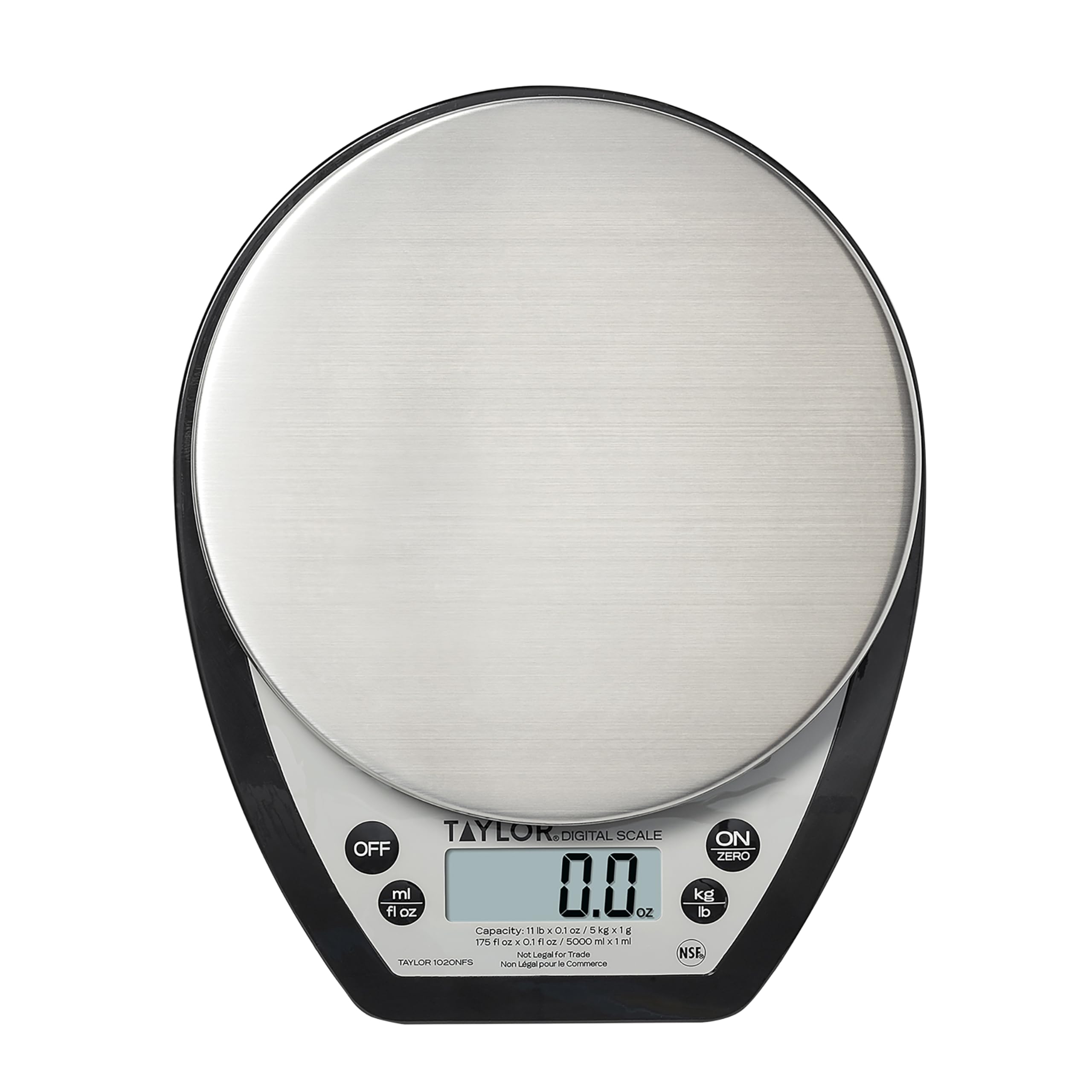 Taylor 1020NFS tare function supports weighing ingredients easily.