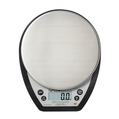 Taylor 1020NFS tare function supports weighing ingredients easily.