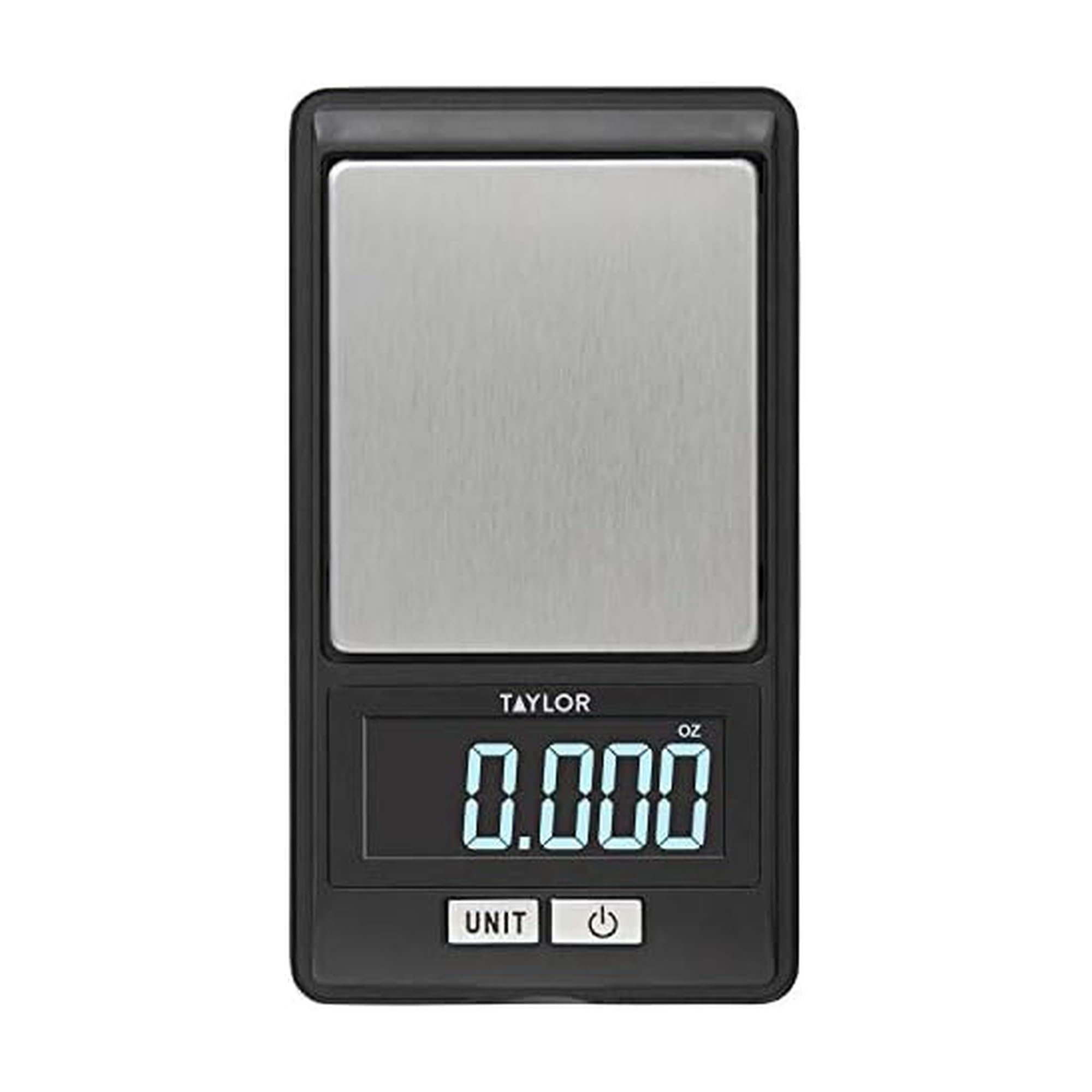 Taylor high-precision digital scale with cover for accurate portion control at home.