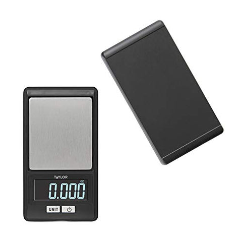 Taylor portable kitchen scale for on-the-go weighing in seconds.