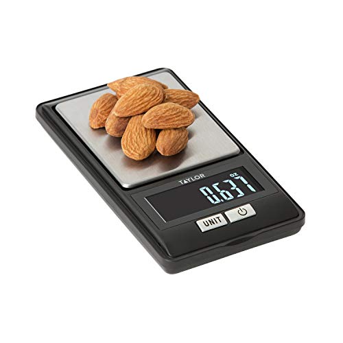Taylor stainless-steel weighing platform is easy to clean after use.