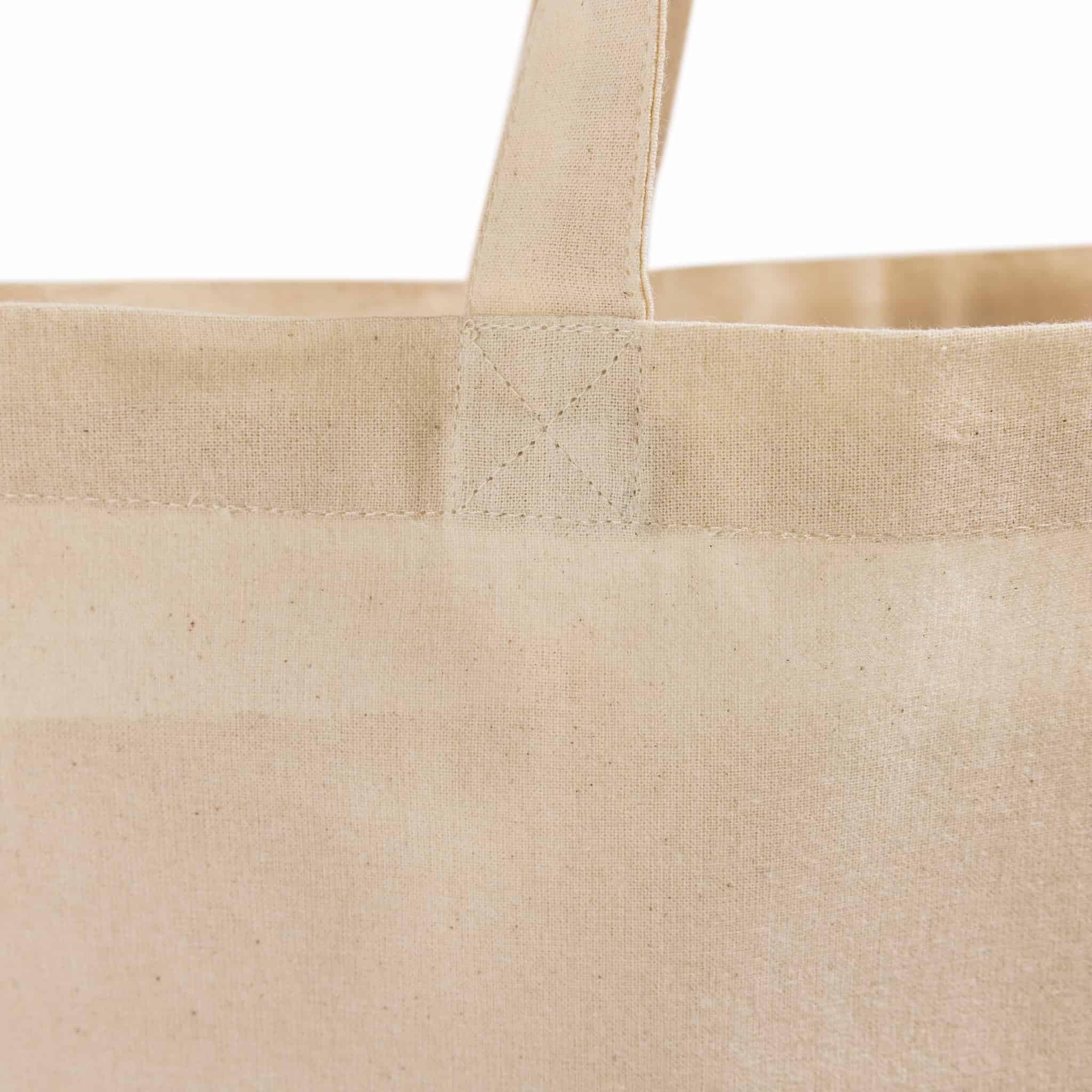 TBF tote features 21-inch handles for comfortable shoulder carrying.