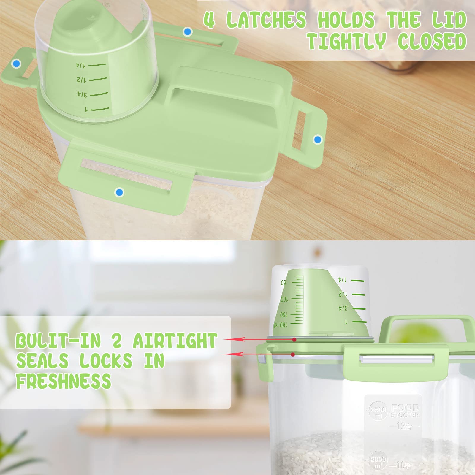 TBMax compact, slim-design container fits pantry shelves.