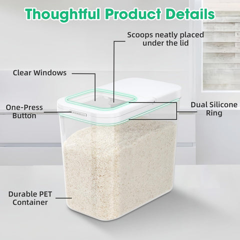 TBMax narrow tall bin fits tight pantry spaces for compact storage.