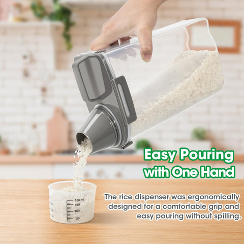 Includes a secure cup for quick measuring and portion control.