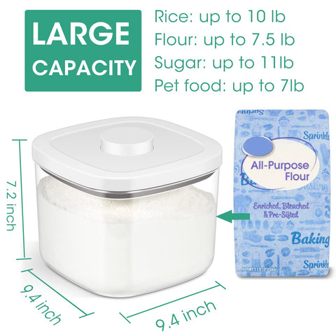 TBMAXS clear storage bin shows contents at a glance for pantry planning