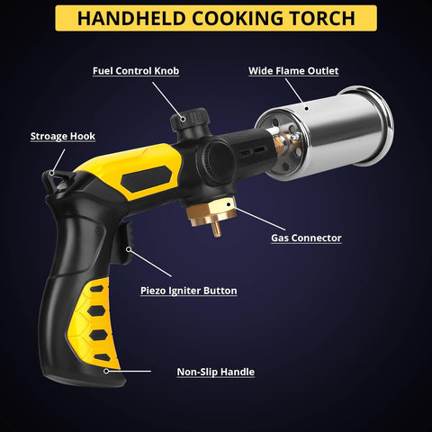 TBTeek propane torch with continuous flame for grilling and campfires