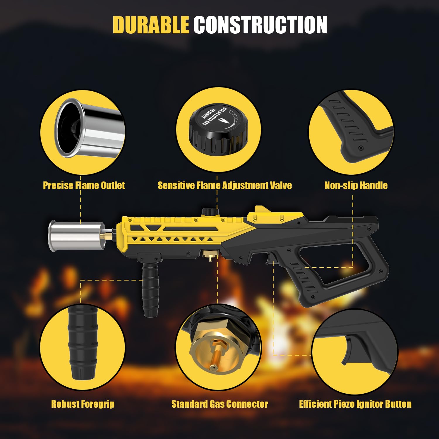TBTeek torch flame adjustment enables delicate to high-heat cooking tasks