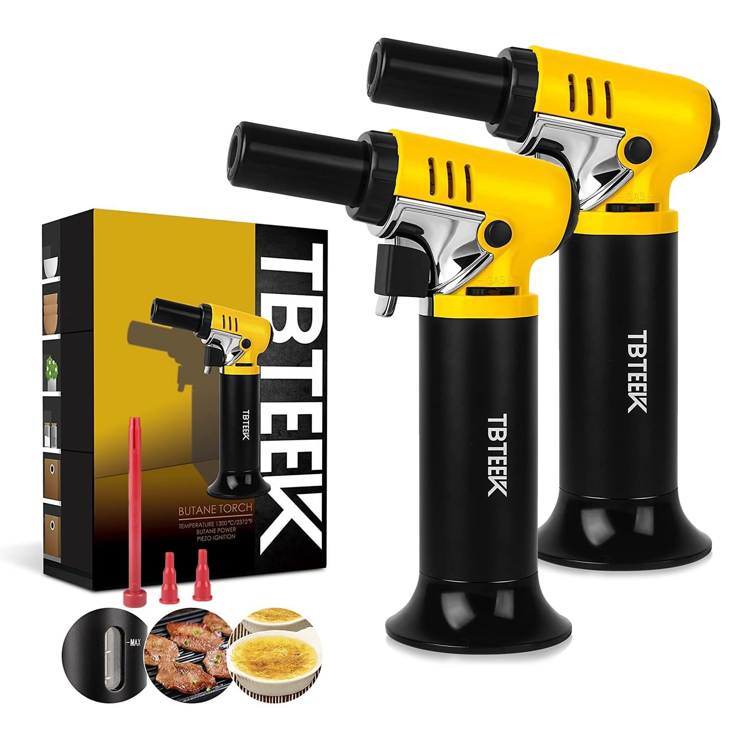 TBTeek T907 torch side view highlighting compact handle for precise control.