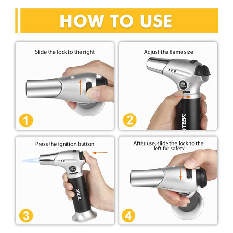 TBTeek torch ergonomic design for comfortable, precise handling