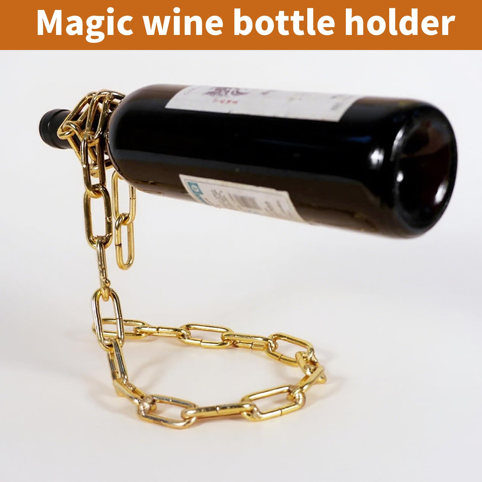 TBWHL home bar wine holder in gold adds centerpiece appeal