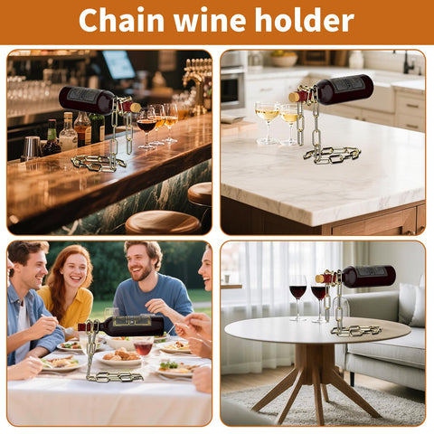 TBWHL luxury wine bottle holder in gold elevates ambiance