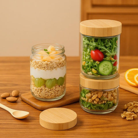 TBWIND include bamboo spoons for easy serving from jars