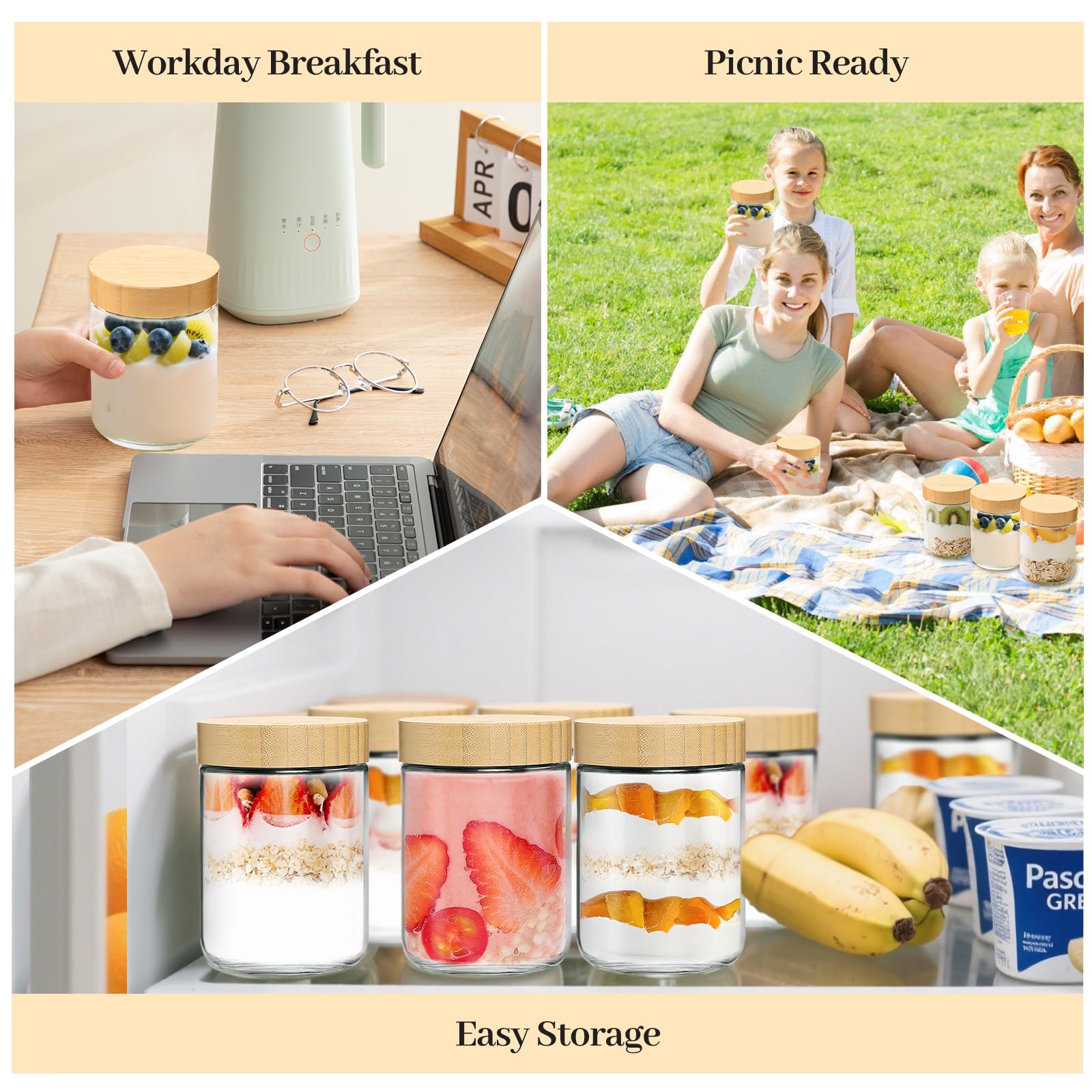 TBWIND jars suitable for spices, snacks, and DIY gifts with minimalist style