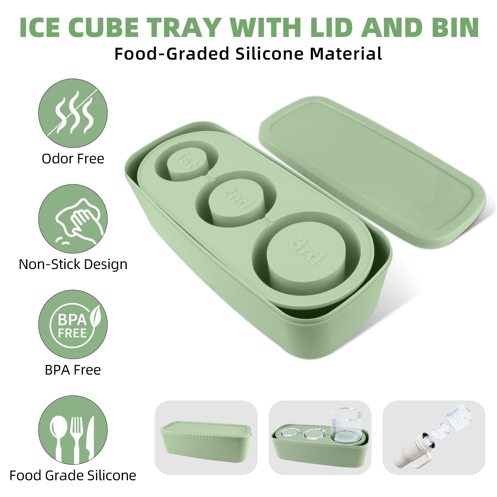 TCamp ice mold ideal for cocktails and coffee chilling